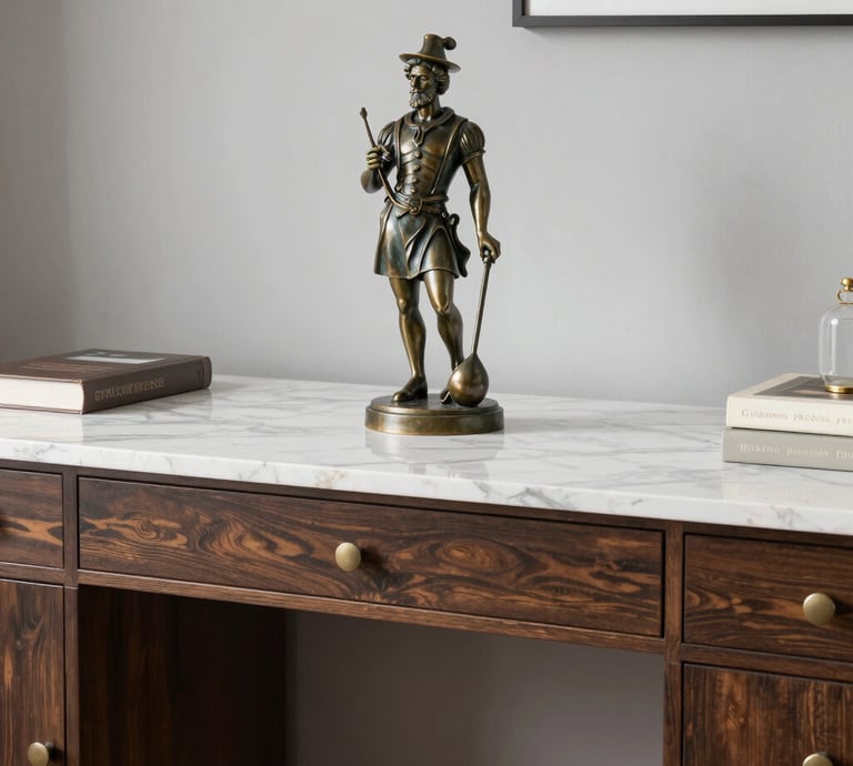 Elegant office setting with turquoise and yellow accents reflecting a professional law firm atmosphere.