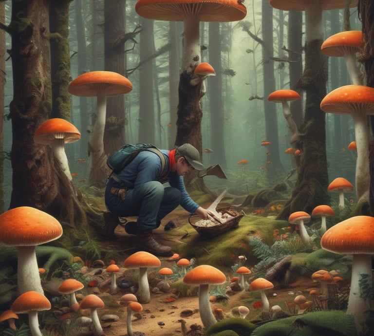 A warm, inviting lab scene where scientists collaborate on mental health research.