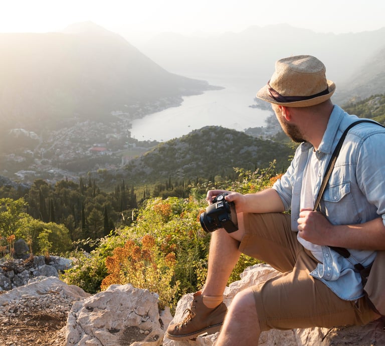 Voyageur en randonnée Espagne