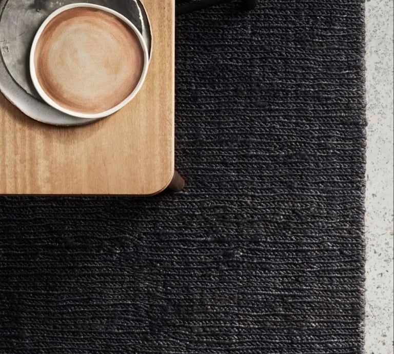 Hand-woven rug by Rasida Creation featuring traditional artisan craftsmanship