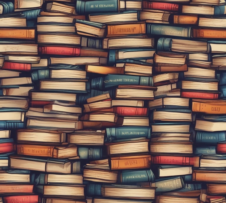 A vibrant display of various religious gifts arranged neatly.