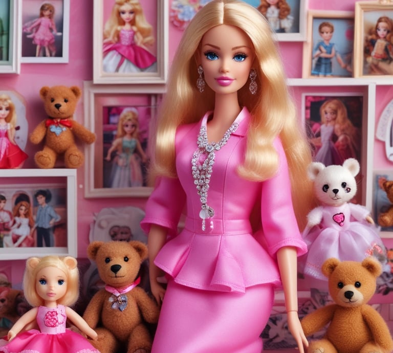A vibrant display of various kids' toys including dolls, puzzles, and cars.