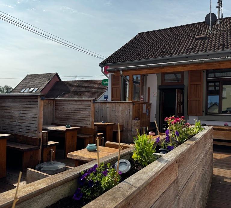 terrasse du bar "Au Tigre"