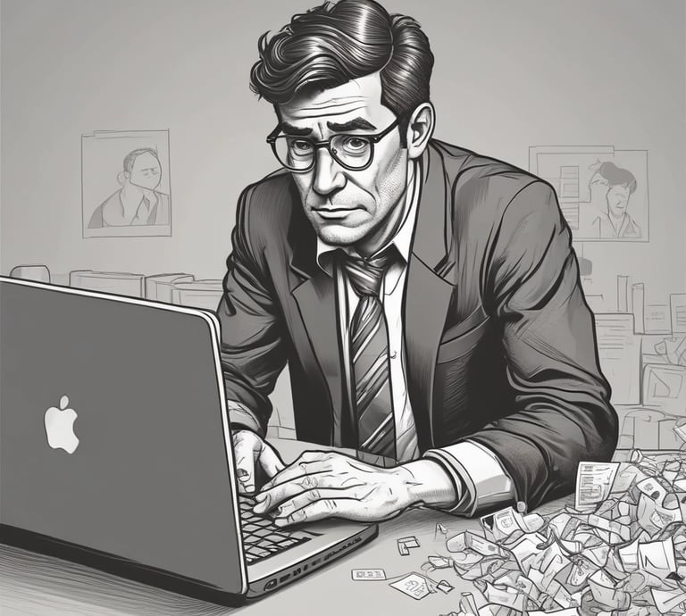 A sleek, modern office environment showcasing a professional branding team at work.