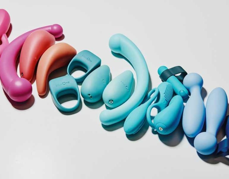 a rainbow colored plastic object with a rainbow colored plastic object