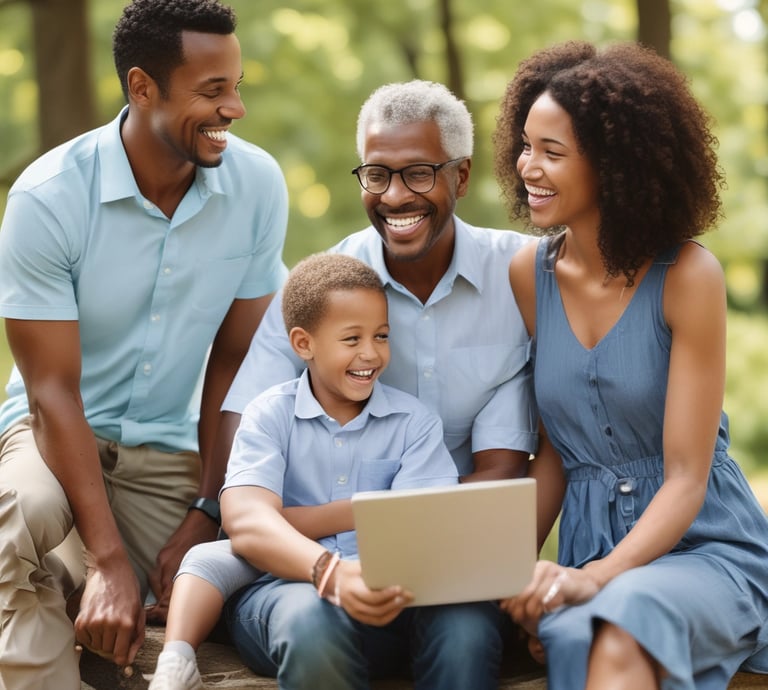 A diverse group of people discussing financial plans in a modern office.