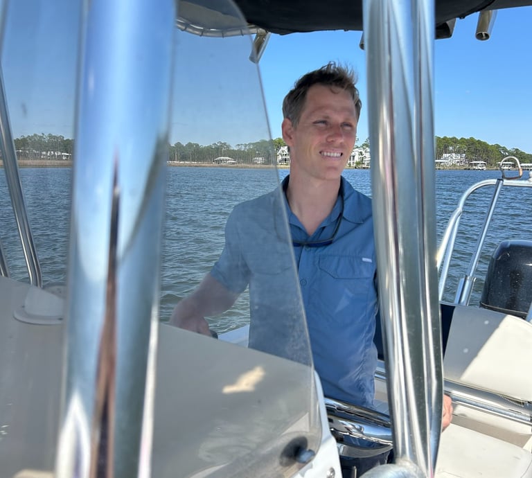 Captain of marine adventures 30a boat tours.