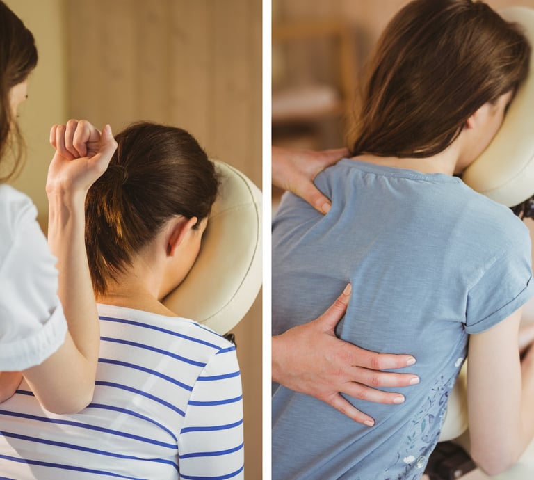 massage sur chaise en entreprise