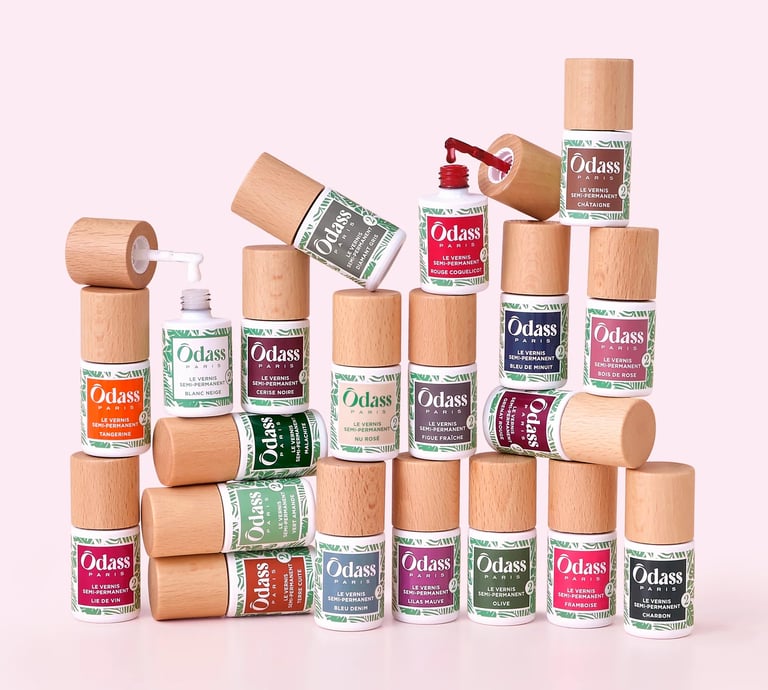 Un ensemble de vernis de la marque Odass