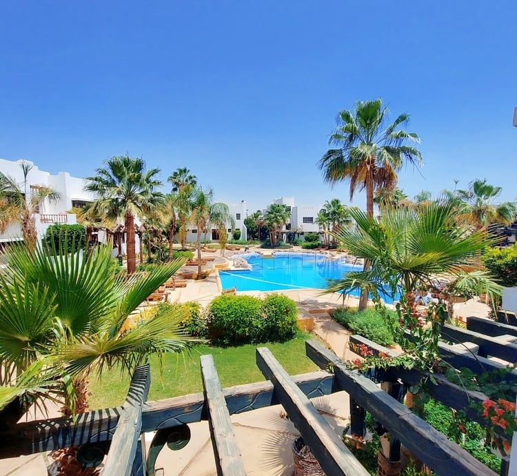 DELTA 1 bedroom first floor private entrance balcony on pool SHARM EL SHEIKH PROPERTY FOR RENT