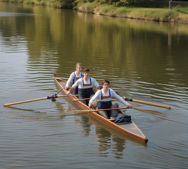 Artistic image of a grassy river with an eagle flying over
