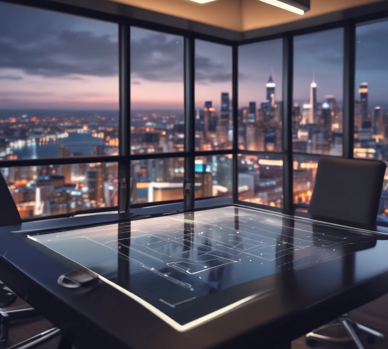 A professional handshake between two business people in a modern office setting near the France-Luxembourg border.