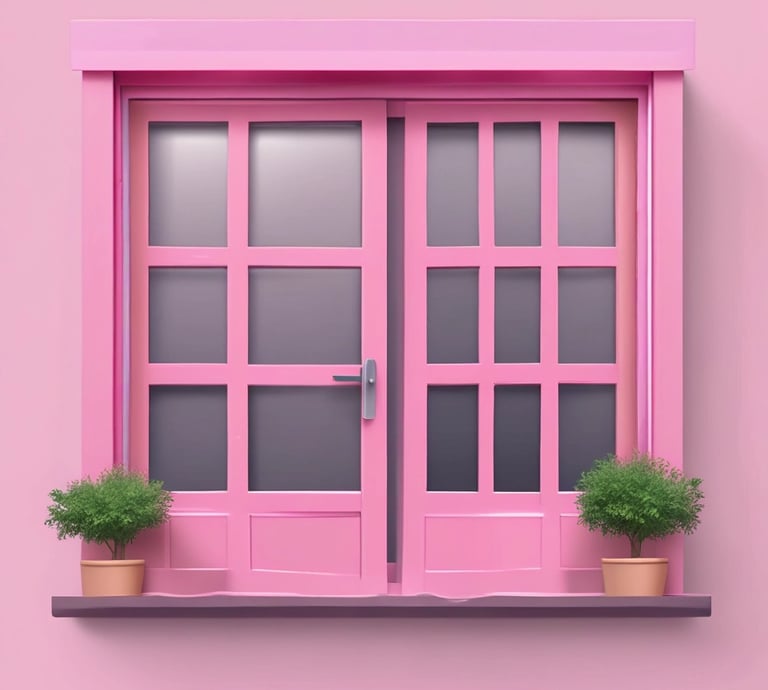A stylish woman wearing trendy pink outfit walking confidently in city streets
