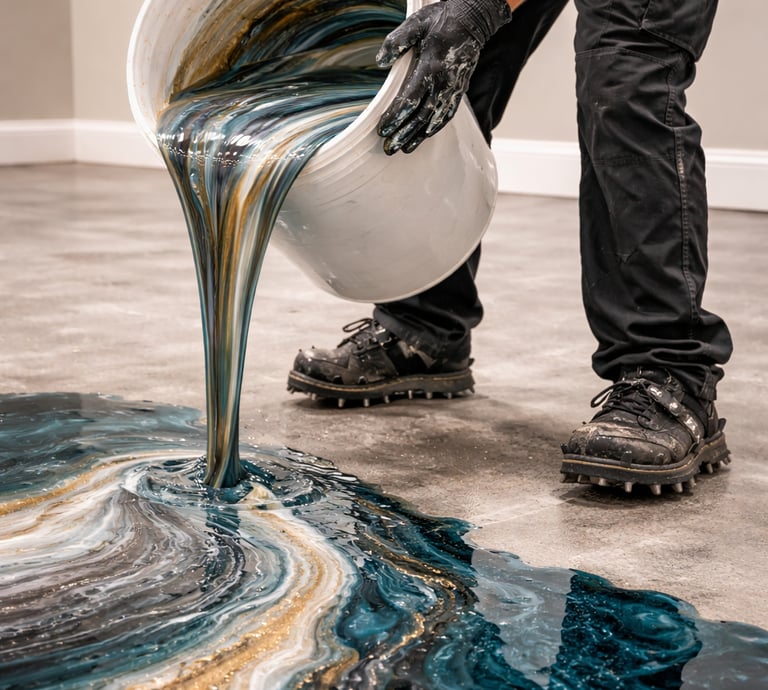 surface preparation pouring epoxy