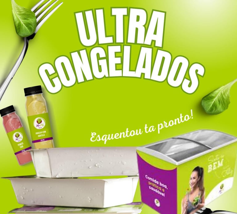 Cardapio de produtos ultracongelados