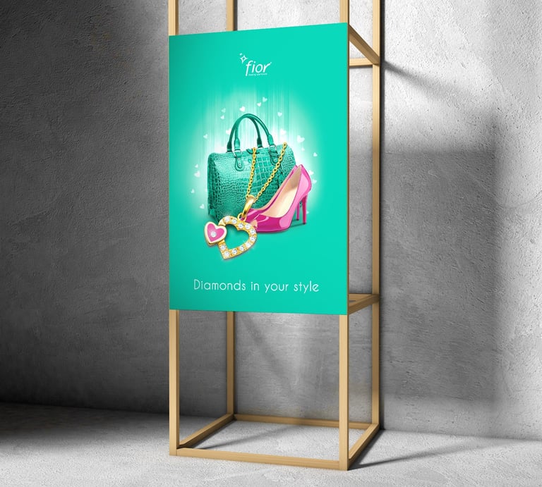 Backdrop created for a Jewellery brand