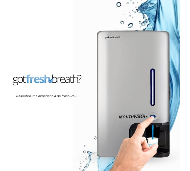 Imagen con dispensador marca GotFreshBreath? 