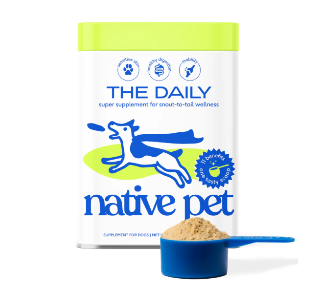 Native Pet The Daily dog supplement powder for joint, gut, and skin health 