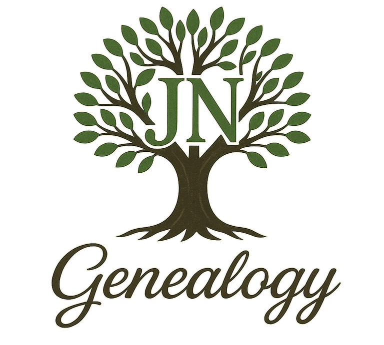JN Genealogy logo – family tree and ancestry research services