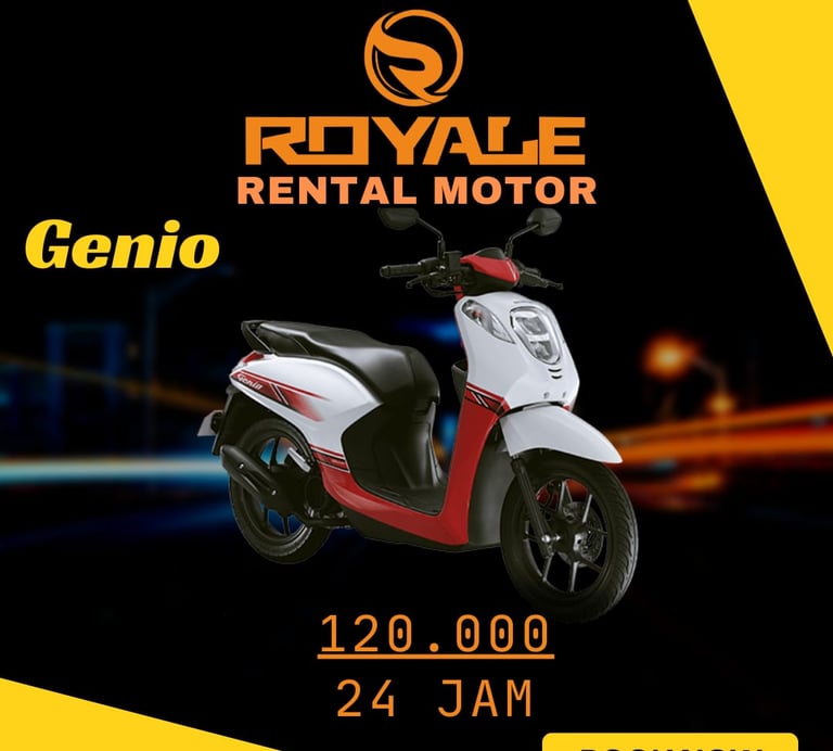 rental motor honda genio padang