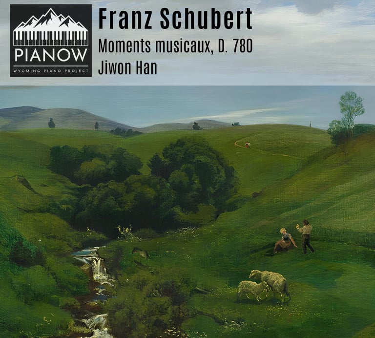 Pianist Jiwon Han - Schubert Moments musicaux Album Cover