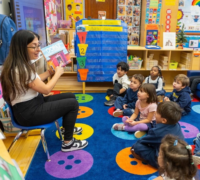 teacher reads oopa book to class
