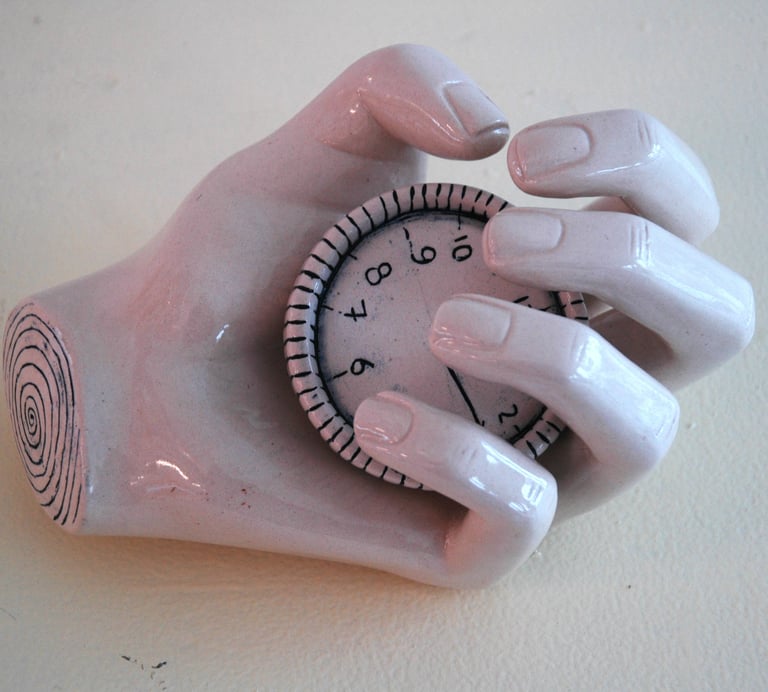escultura Atrapa el tiempo