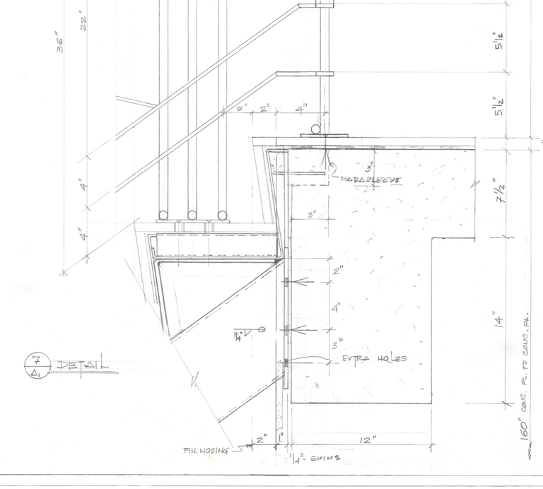 Hand drawn design element, made by Pengelly in the 1970s-1990s pre-CAD 5