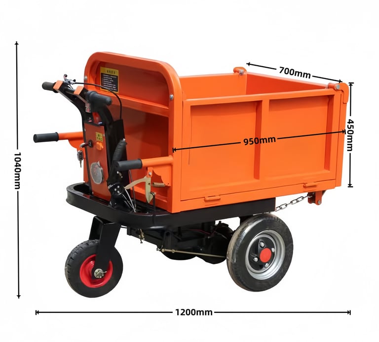 Electric Mini Dumper Tricycle-U shape