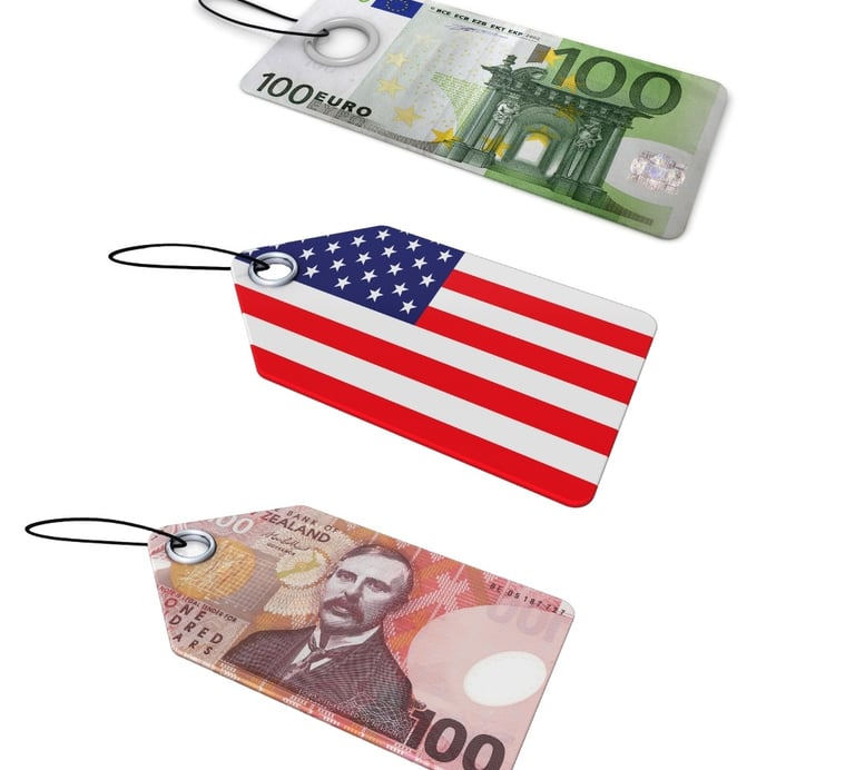 Rongzhiyue: Currency and flag tags