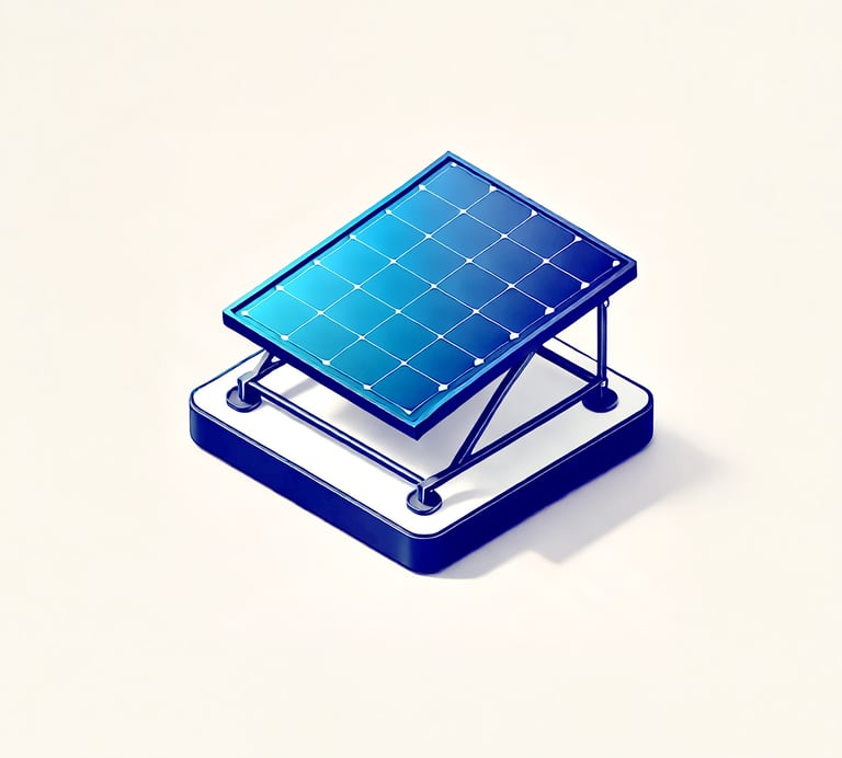 Panneau solaire de la société Biboo utilisé pour alimenter une pompe de piscine