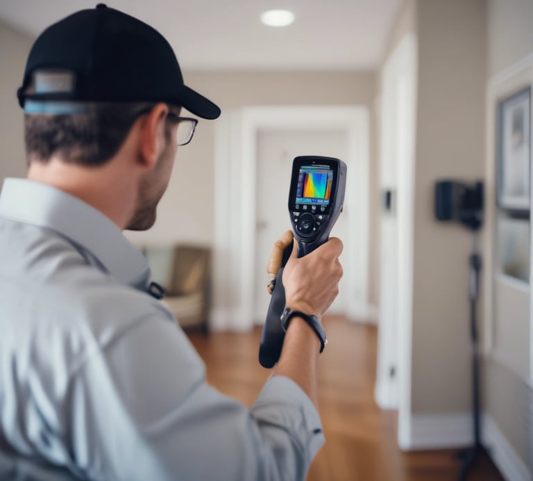 A friendly property manager discussing plans with a landlord over coffee.