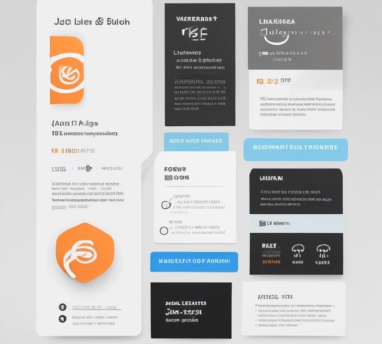 A dynamic project management dashboard with charts and timelines in vibrant colors.