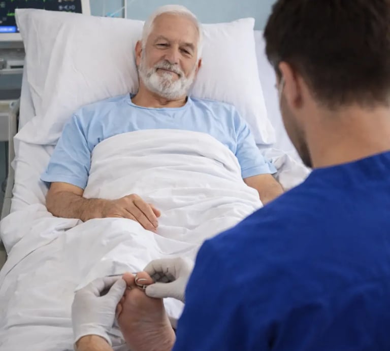 Podólogo a domicilio en Valencia se traslada a hospitales