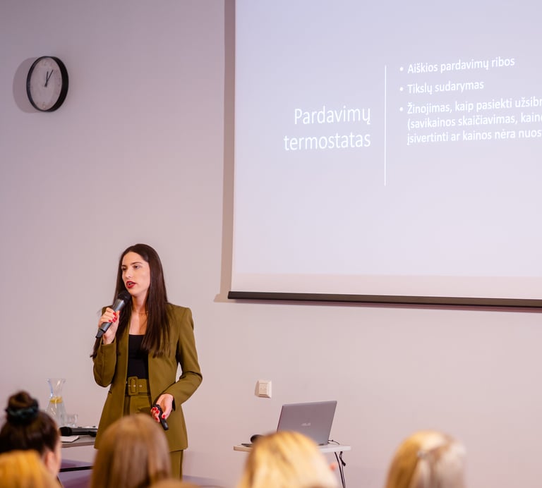 Instruktorės vedamos konferencijos