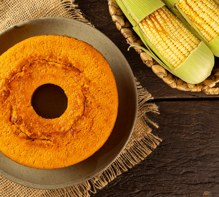 Bolo de fubá fofinho