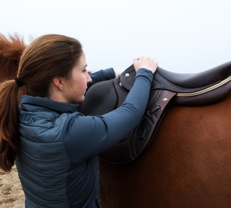 Saddle fitter saddle jumping saddle