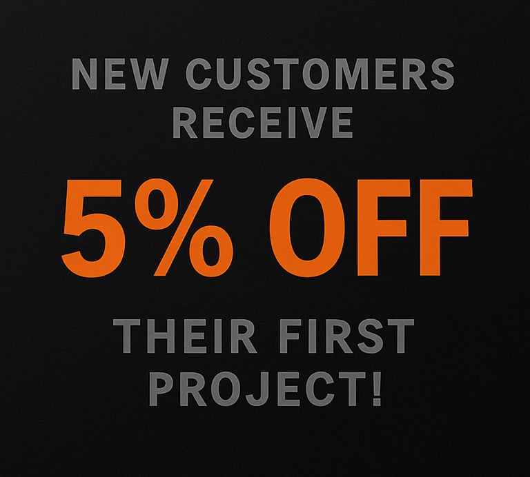 New Colorado customers get 5% of their next project or service terms apply