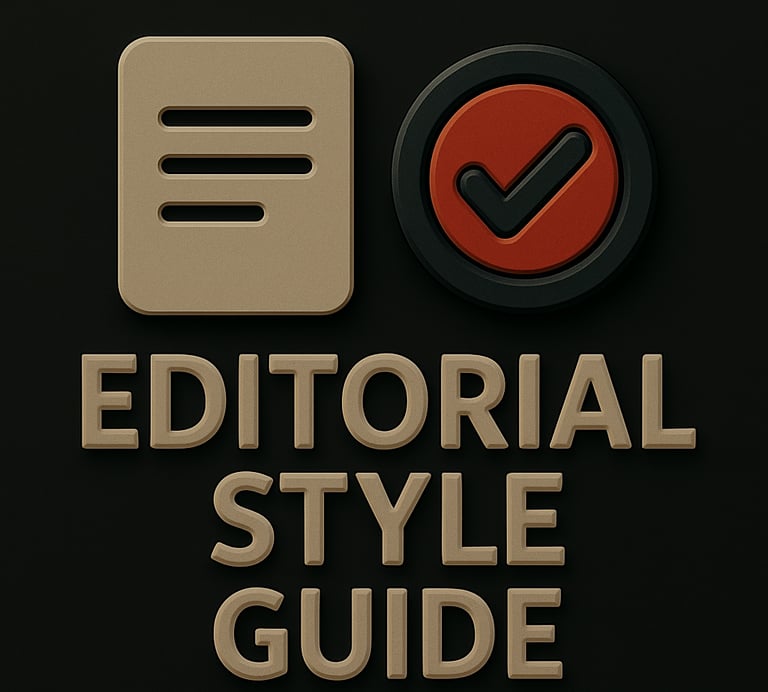 Document icon and approval checkmark representing editorial style guides for consistent content form