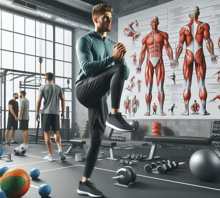 homem alongando, prevenção de lesões 