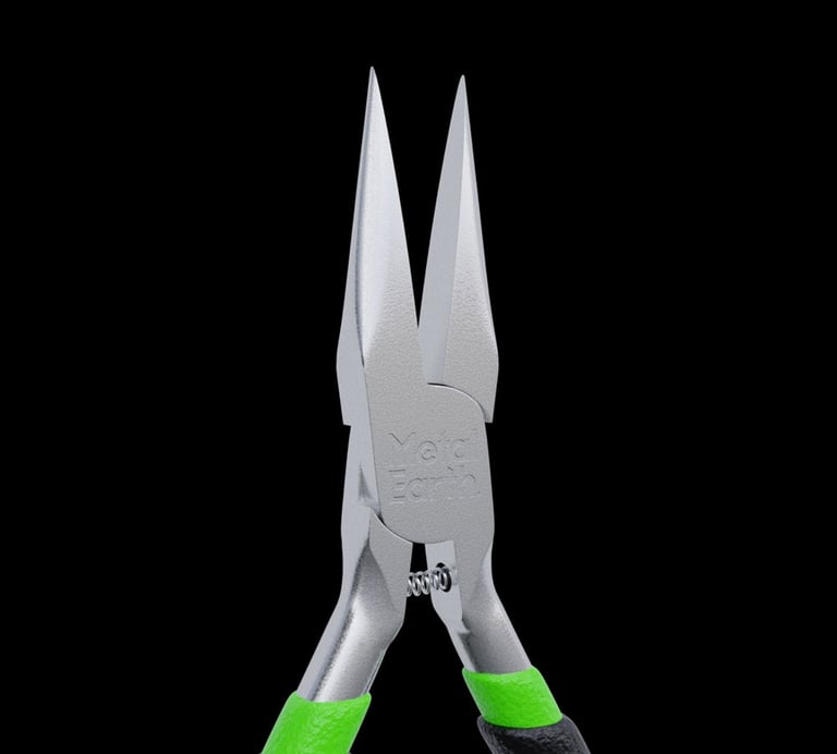 Metal earth tools 3d render