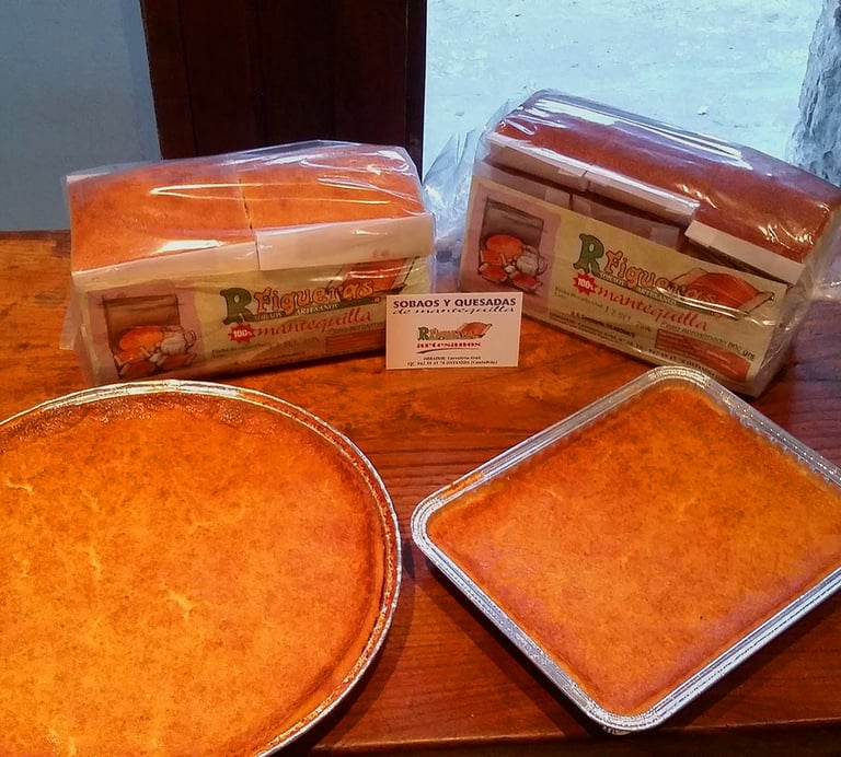 Paquetes de Sobaos y Quesadas Pasiegas