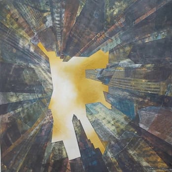 The engine Room II, mixed-media, 60x60 cm ©Damien McGinley