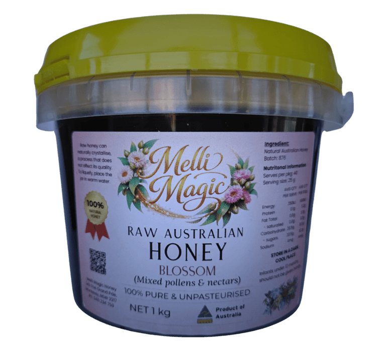 melli magic raw australian blossom honey 1kg