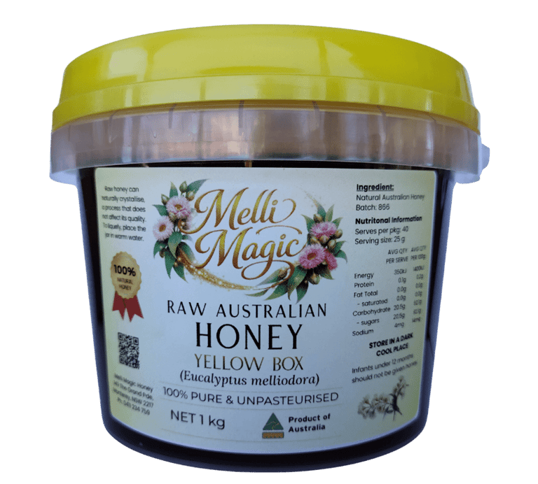 yellow box honey tub 1kg
