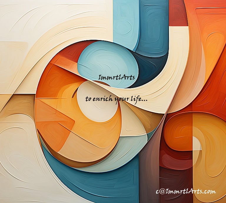 ImmrtlArts : curves#16 abstract painting