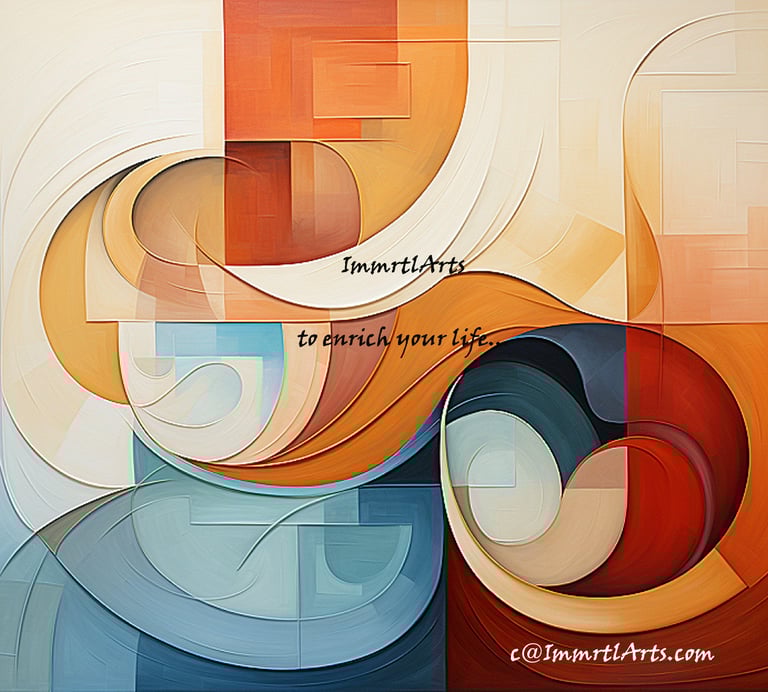 ImmrtlArts : curves#17 abstract painting