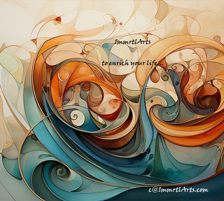 ImmrtlArts : #19 The Vision abstract painting