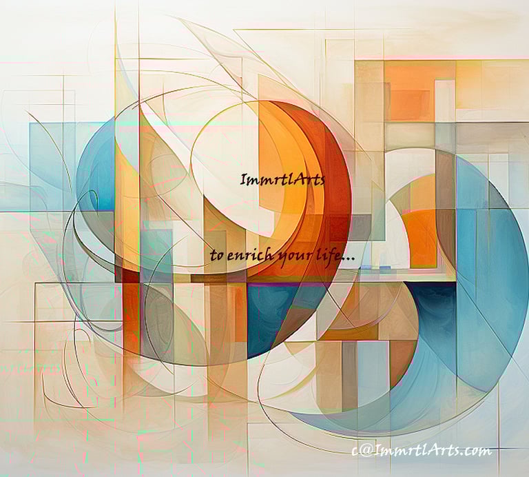 ImmrtlArts: Curves#2 Abstract painting