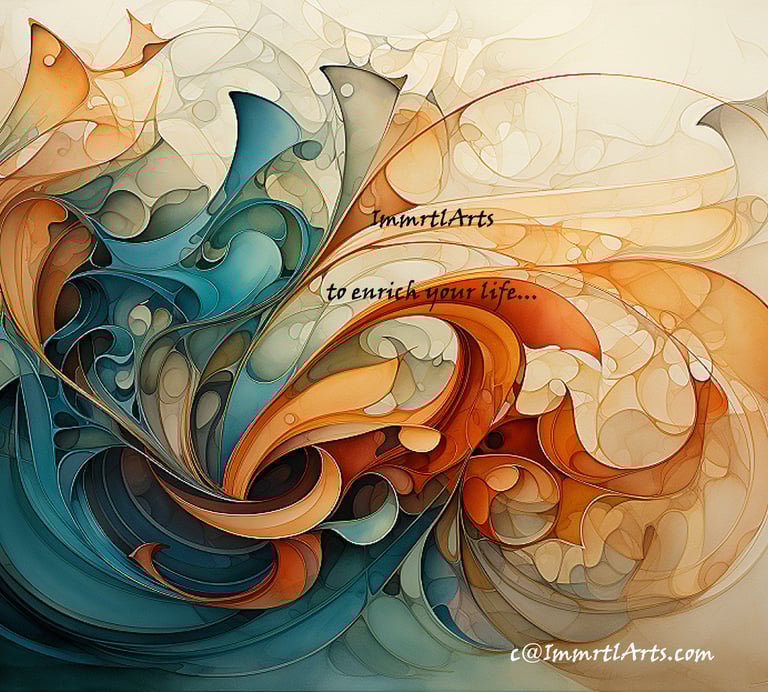 ImmrtlArts : #20 The Giving abstract painting